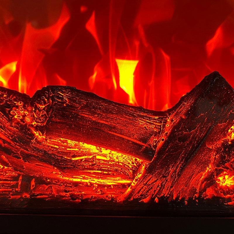 Modern Beyaz Elektronik Şömineli 180 cm TV Ünitesi