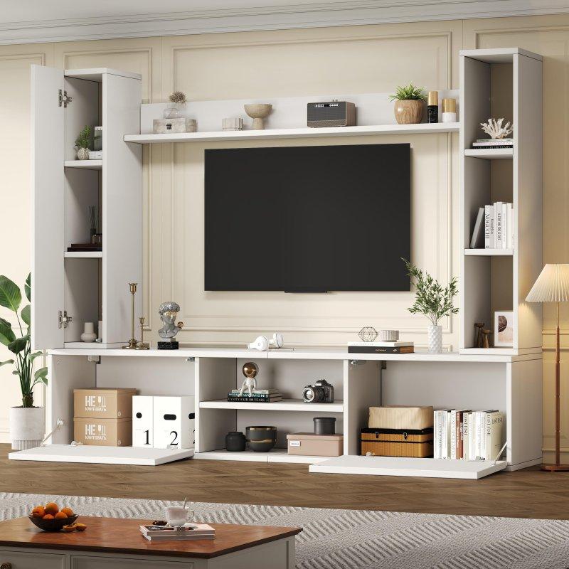 Modern Beyaz TV Ünitesi Takımı 180 cm