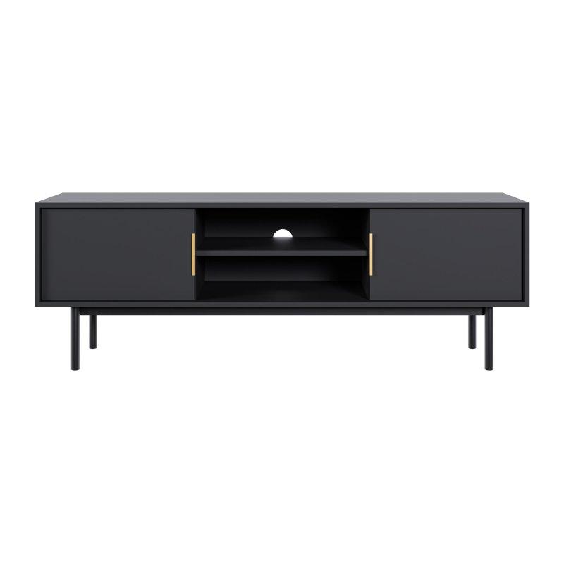 Modern Siyah 155 cm TV Sehpası