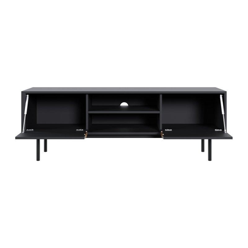 Modern Siyah 155 cm TV Sehpası
