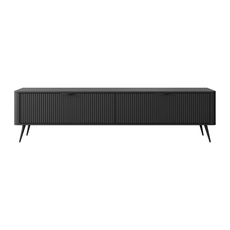 Modern Siyah MDF 200 cm TV Sehpası