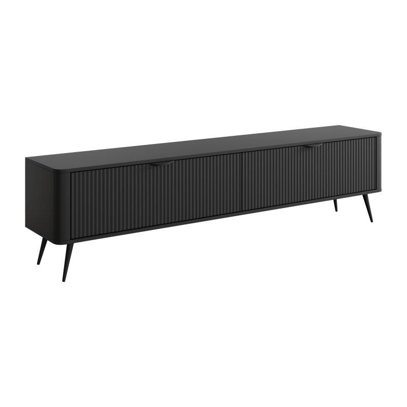 Modern Siyah MDF 200 cm TV Sehpası