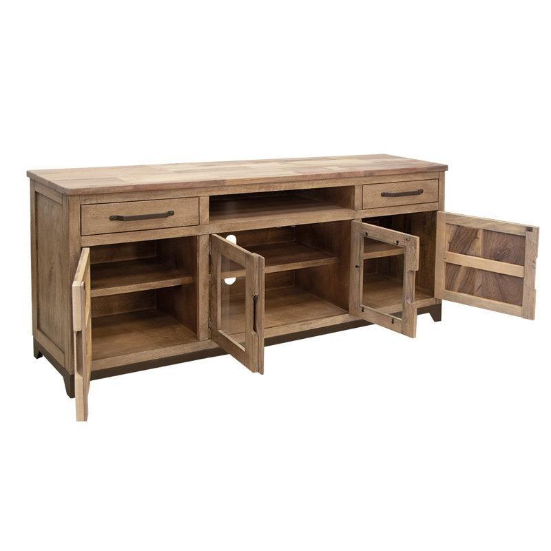 Parota ve Mango Ağacı Rustik TV Ünitesi 80x81 cm - 79111