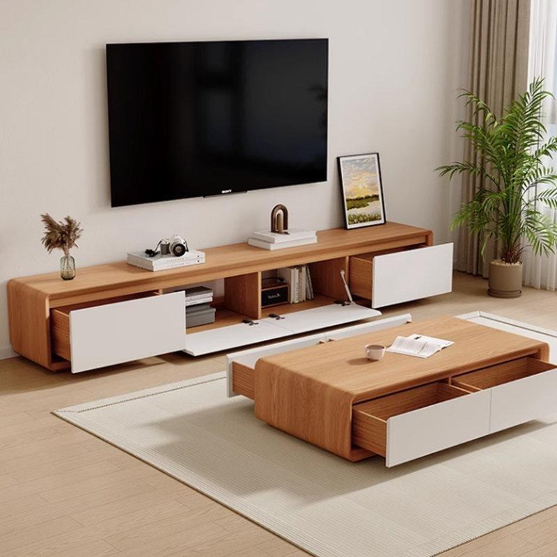 Rubberwood Malzemeli TV Ünitesi ve Orta Sehpa Takımı - 79753