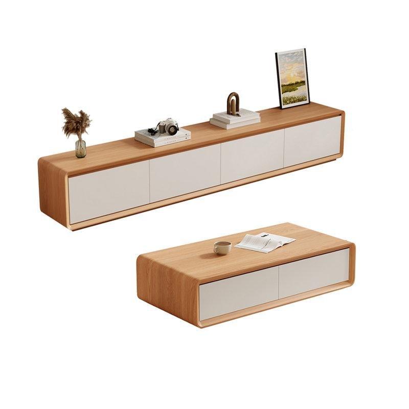 Rubberwood Malzemeli TV Ünitesi ve Orta Sehpa Takımı - 79753