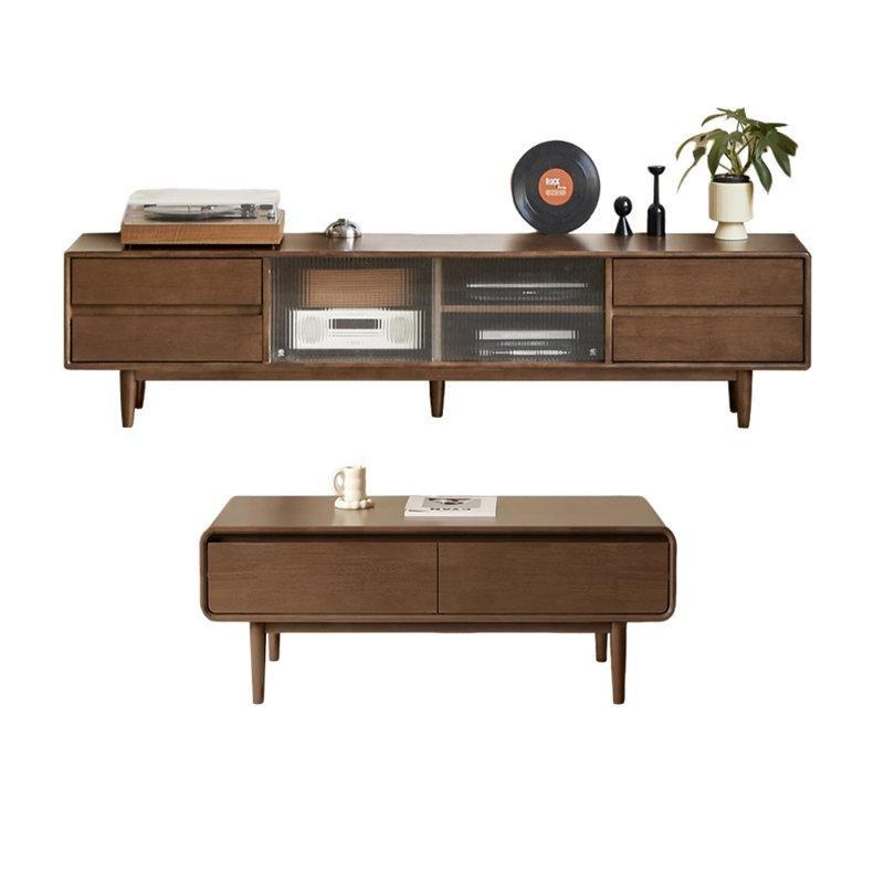 Rubberwood Yapılı TV Ünitesi ve Orta Sehpa Takımı - 79540