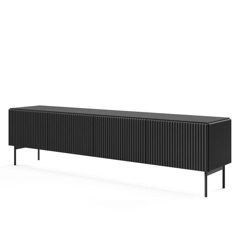 Siyah Çizgili MDF TV Ünitesi 195 cm - 79024
