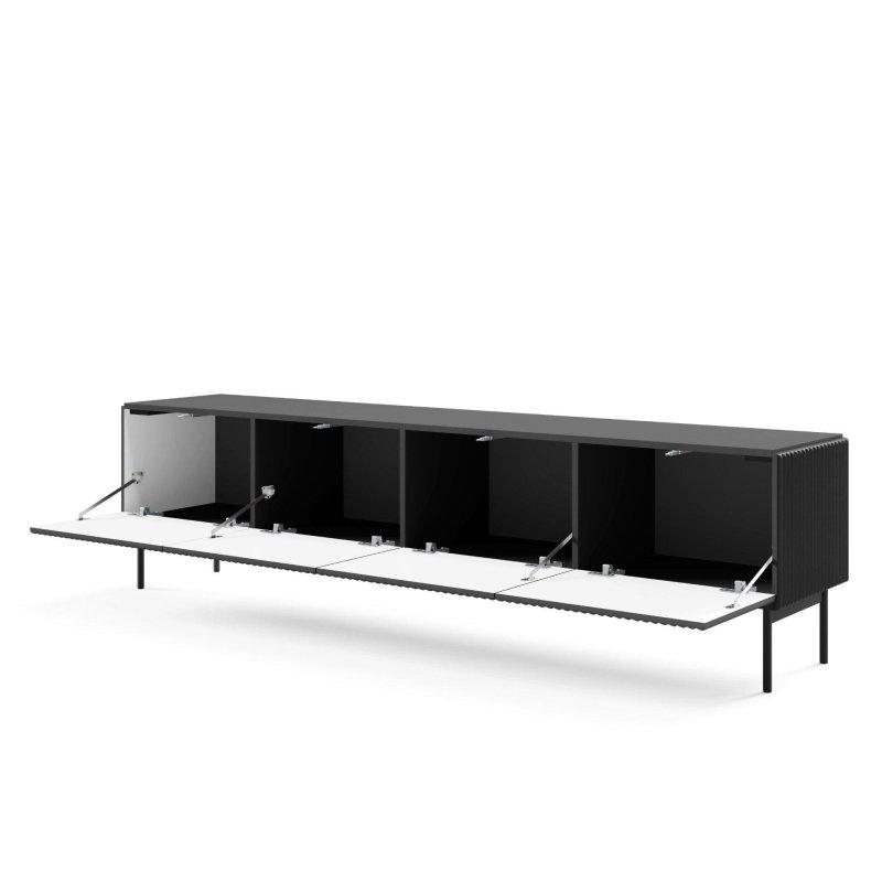 Siyah Çizgili MDF TV Ünitesi 195 cm - 79024