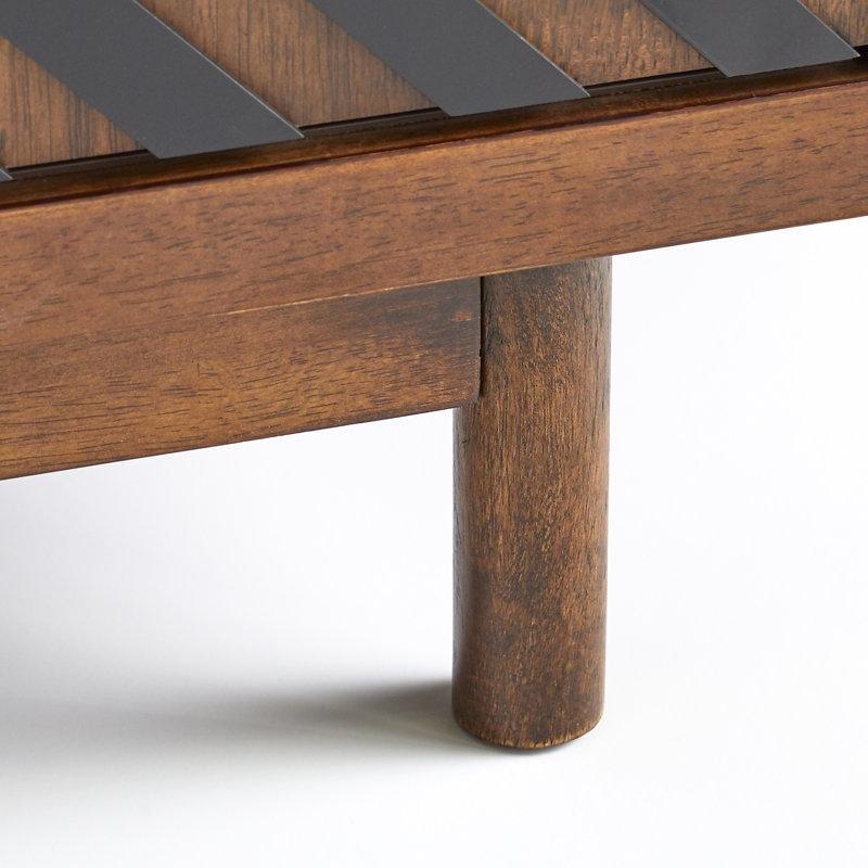 Siyah Detaylı Ahşap TV Ünitesi 85 İnç Uyumlu