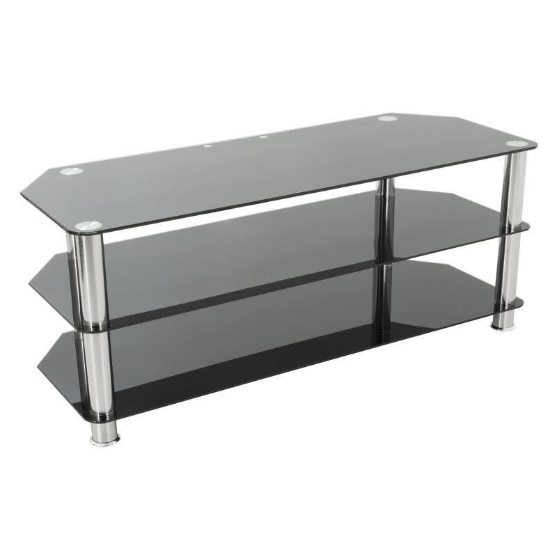 Siyah Temperli Cam Metal TV Ünitesi 42x50 cm - 78547
