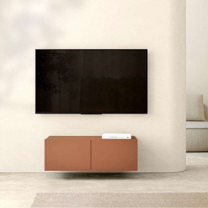 Terakota Renkli 100 cm Asılı veya Ayaklı TV Ünitesi - 78958