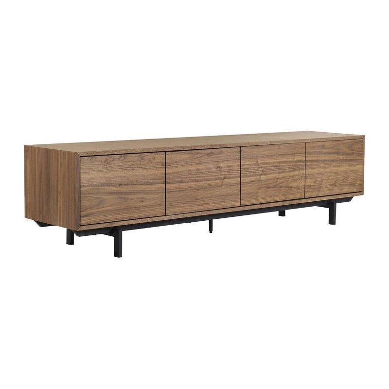 Vintage Ahşap Desenli Metal Ayaklı 200 cm TV Sehpası