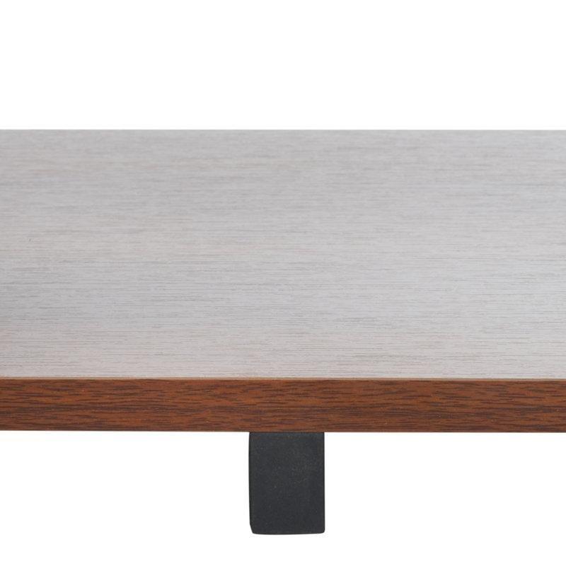 Zigzag Tasarımlı Ceviz Rengi Mini TV Ünitesi 120x35x62 cm - 80146