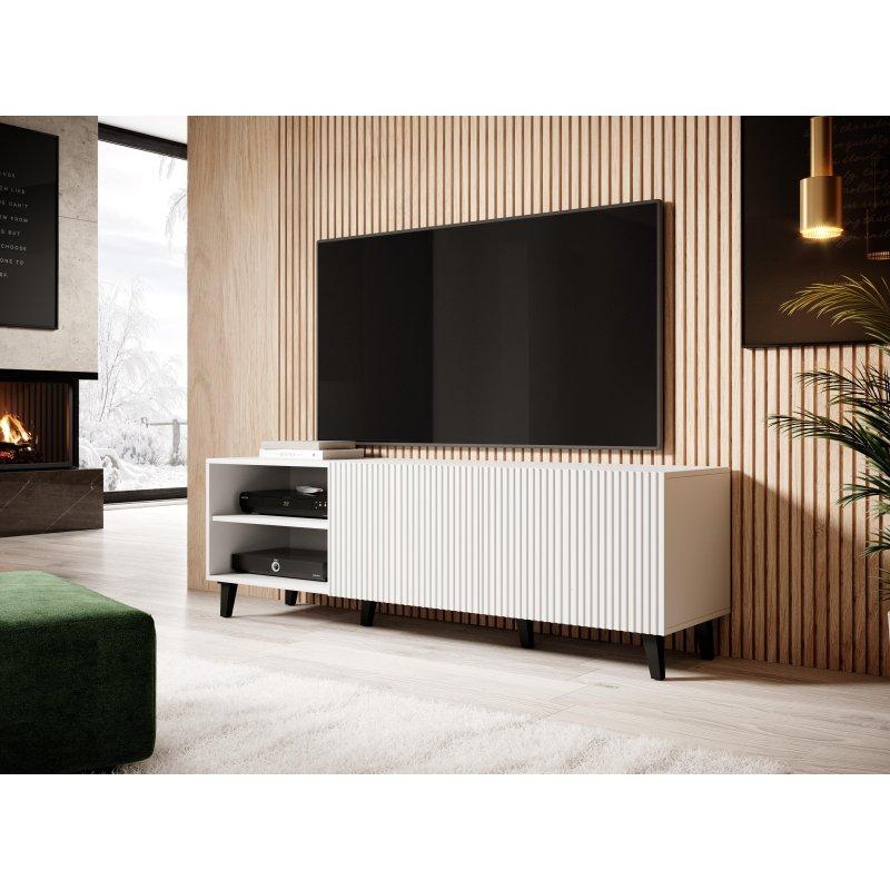 150 cm Beyaz TV Ünitesi Açık Raflı Tasarım - 80494