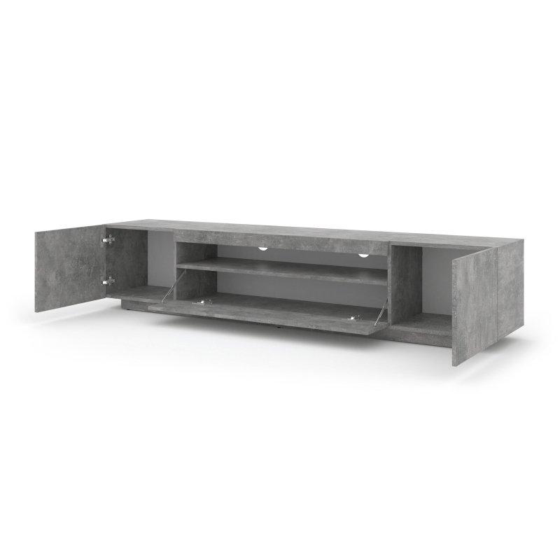 200 cm Beton Görünümlü TV Ünitesi 37 cm Derinlik - 80725