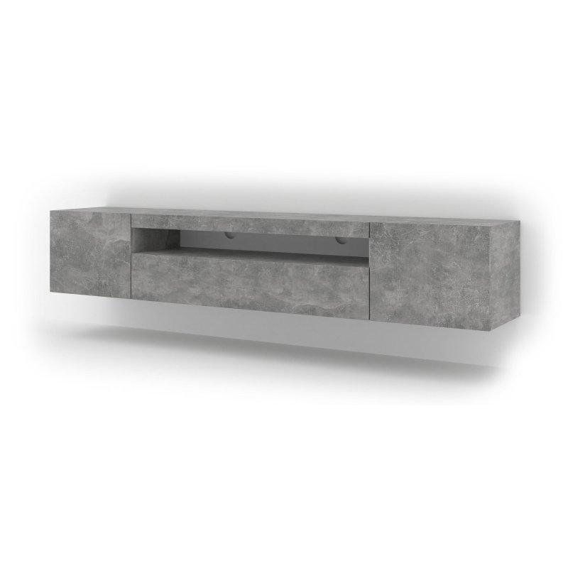 200 cm Beton Görünümlü TV Ünitesi 37 cm Derinlik - 80725