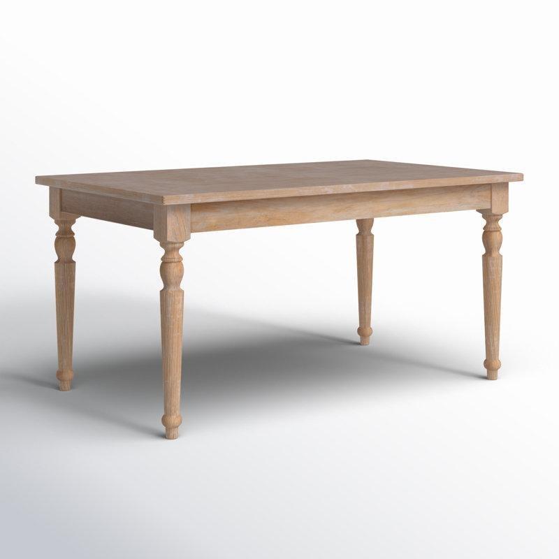 Açık Kahverengi Masif Ahşap Yemek Masası 150 cm - 82447