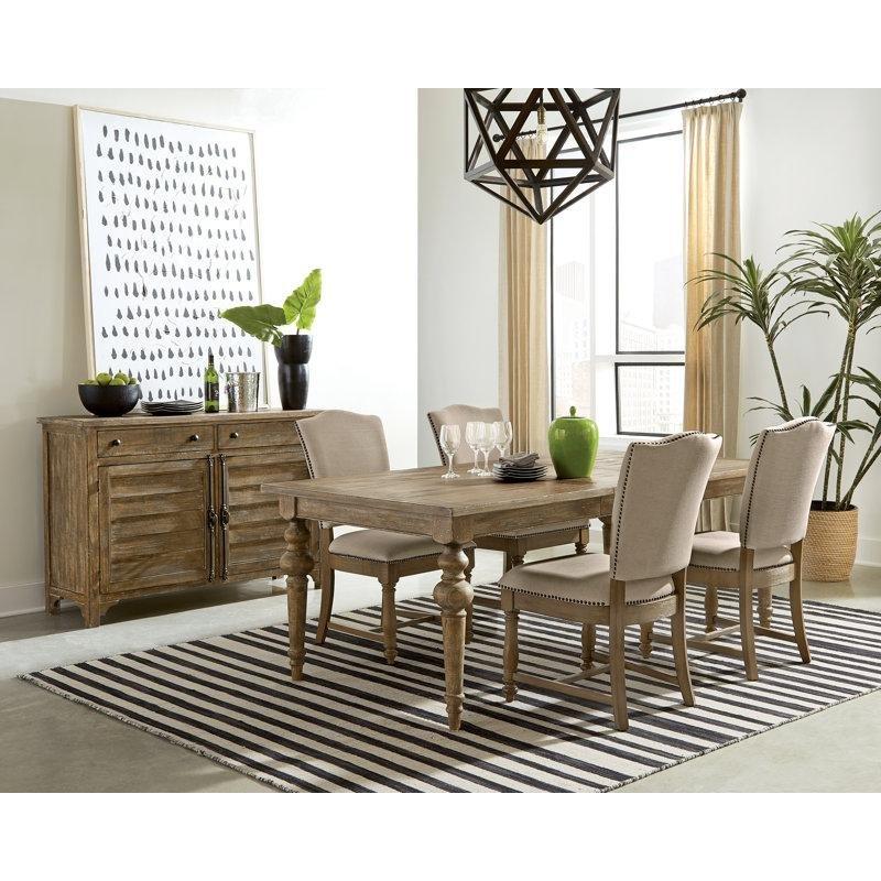 Açılır Masif Ahşap Yemek Masası 213 cm Sarı Tonlu - 82429