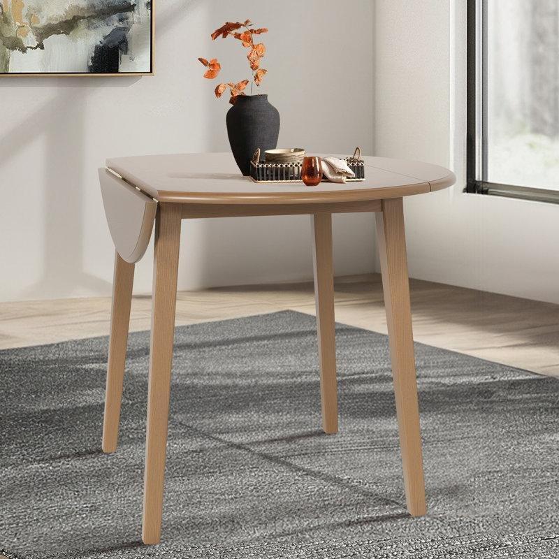 Açılır Yuvarlak Yemek Masası Masif Ahşap 91 cm - 82396