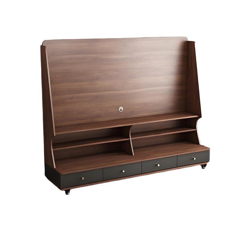 Antik Tarzı Katı Ahşap Tekerlekli TV Standı 238 cm Genişliğinde - 81346