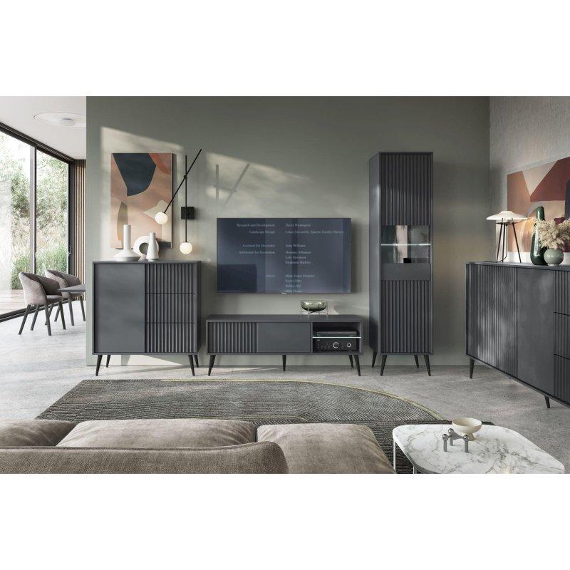 Antrasit Renkli Modern TV Ünitesi 135x48 cm - 82297