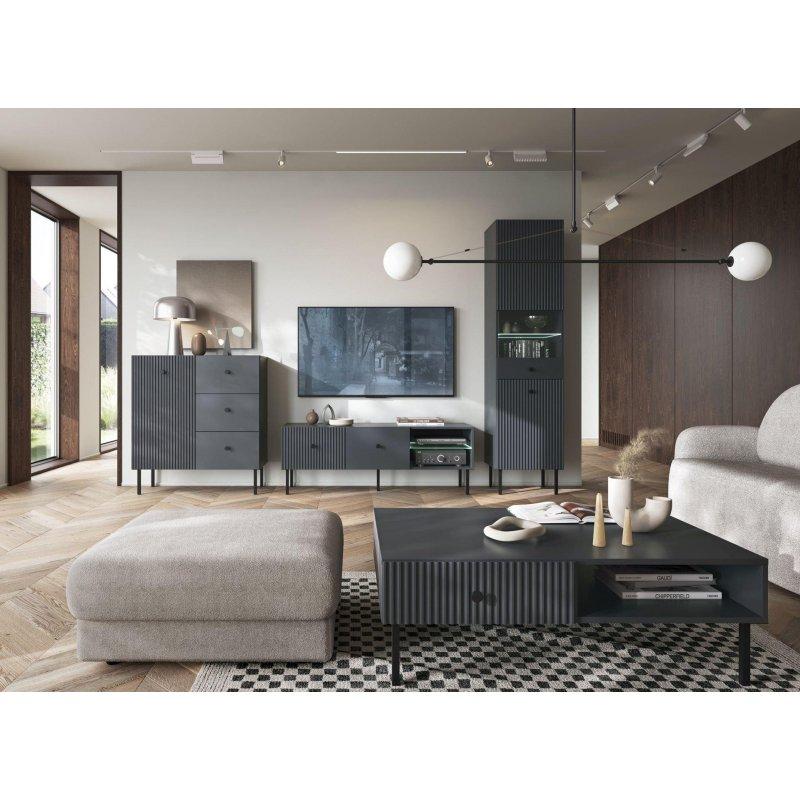 Antrasit Renkli Modern TV Ünitesi 180x48 cm - 82243