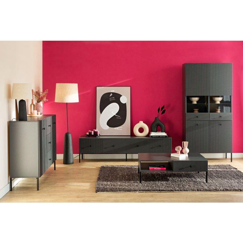 Antrasit Renkli Modern TV Ünitesi 180x48 cm - 82243
