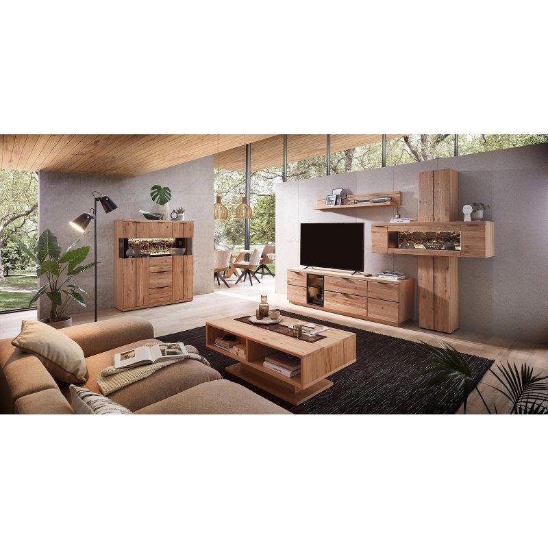 Beyaz Cepheli 200 cm TV Ünitesi Kork Detaylı - 80770