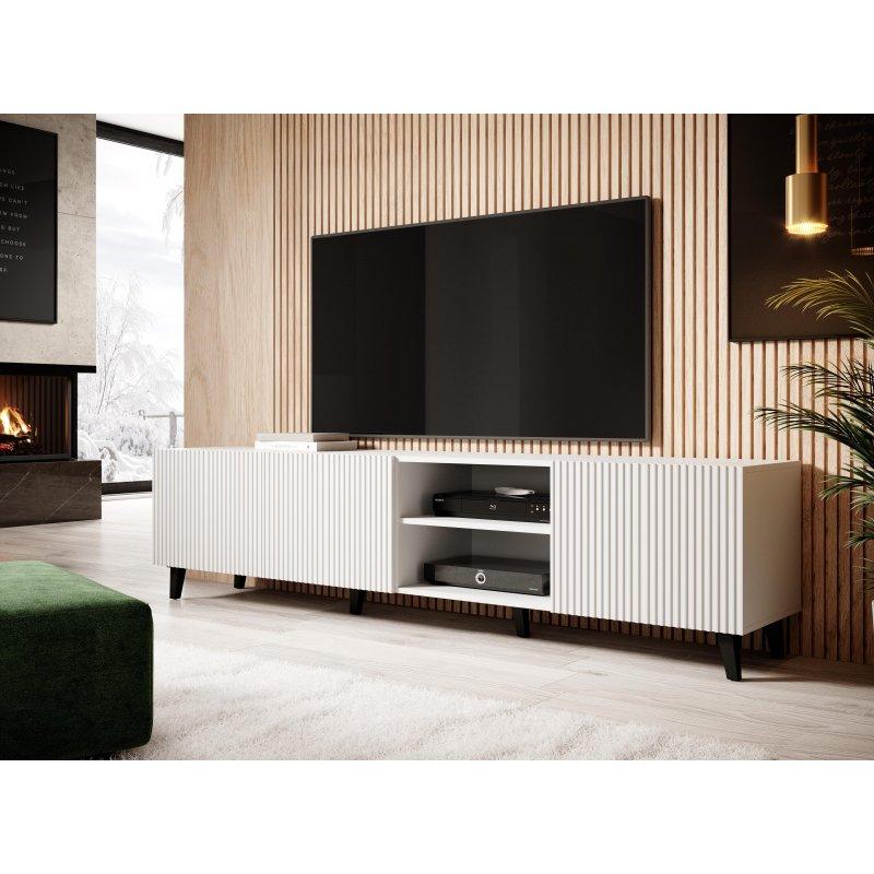 Beyaz Dikey Çizgili 200 cm TV Ünitesi - 80692