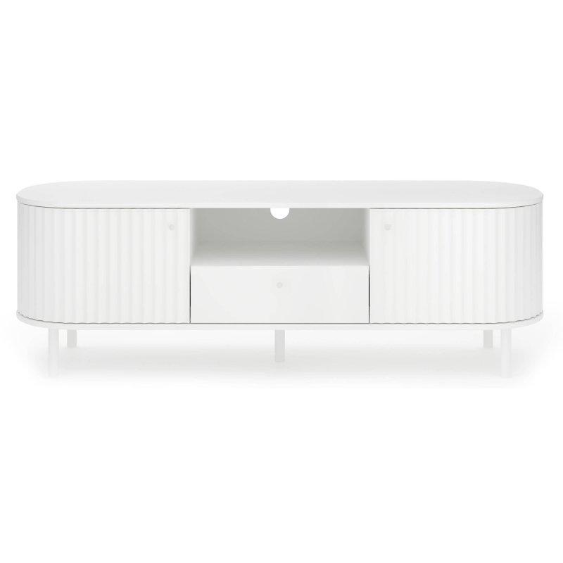 Beyaz Oval TV Ünitesi 156x51x48 cm - 80785