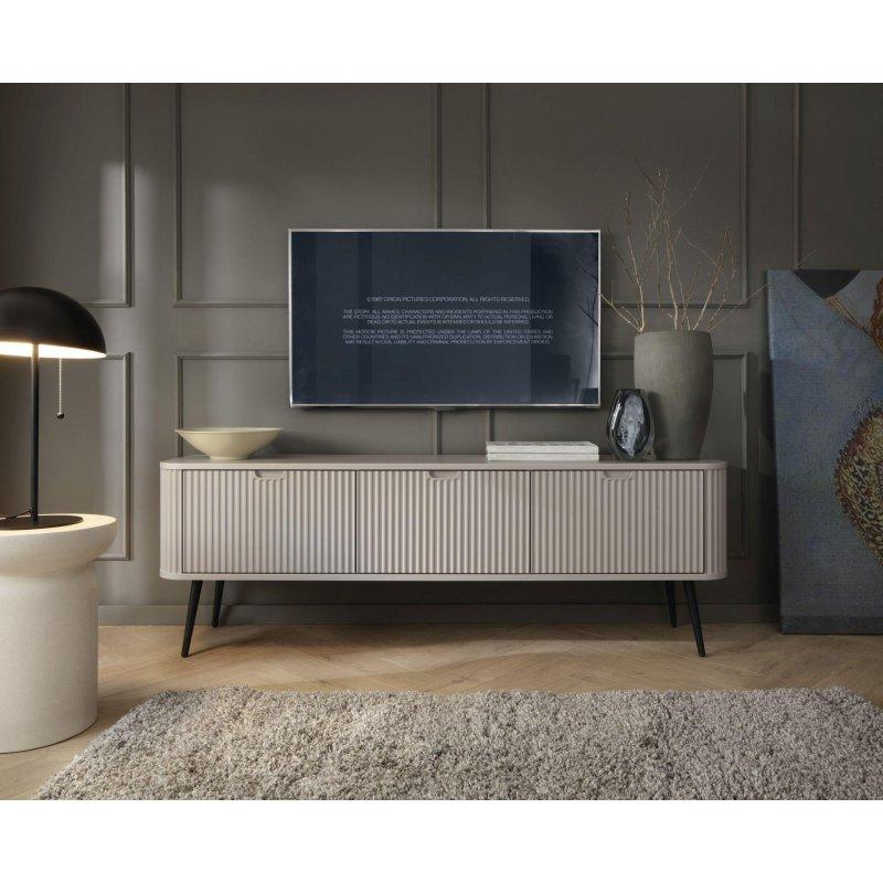 Cashmere Renkli Frezeli Kapılı TV Ünitesi 168x57 cm - 82315