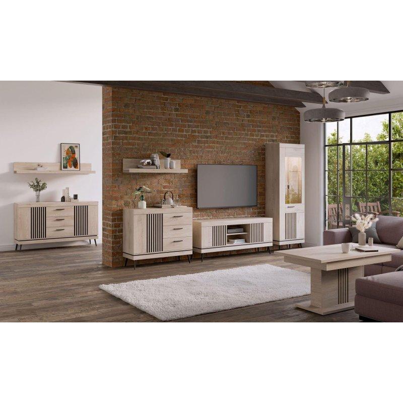 Cremona Cotta Siyah Detaylı 183 cm TV Ünitesi - 82138