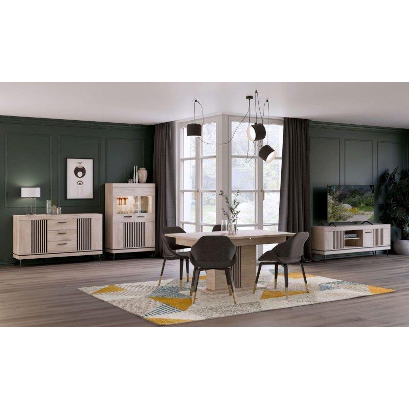 Cremona Cotta Siyah Detaylı 183 cm TV Ünitesi - 82138