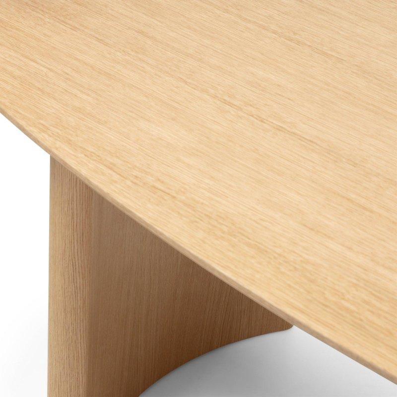 Doğal Meşe Kaplı MDF Yemek Masası 200x100 cm - 82855