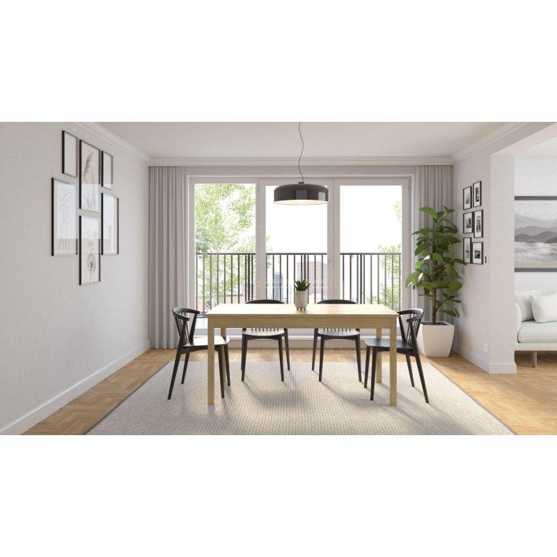 Doğal Meşe Zanaatkar Rengi Açılır Yemek Masası 160-230 cm - 82960