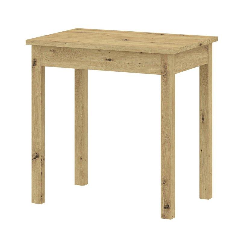 Doğal Meşe Zanaatkar Rengi Dikdörtgen Yemek Masası 75x55 cm - 82990