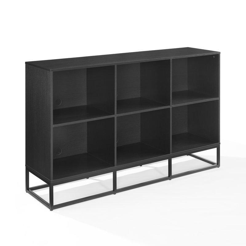 Enzo Altı Bölmeli Siyah Plak Dolabı 152 cm - 81664