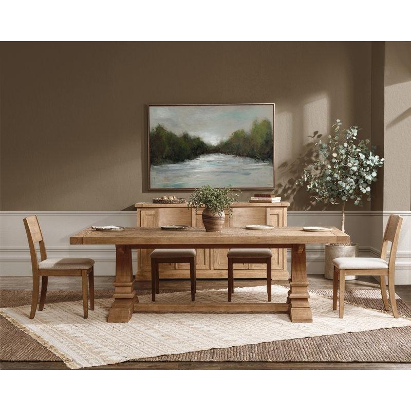 Gözlemli Masif Çam Ahşap Yemek Masası 76x239x102 cm - 82456