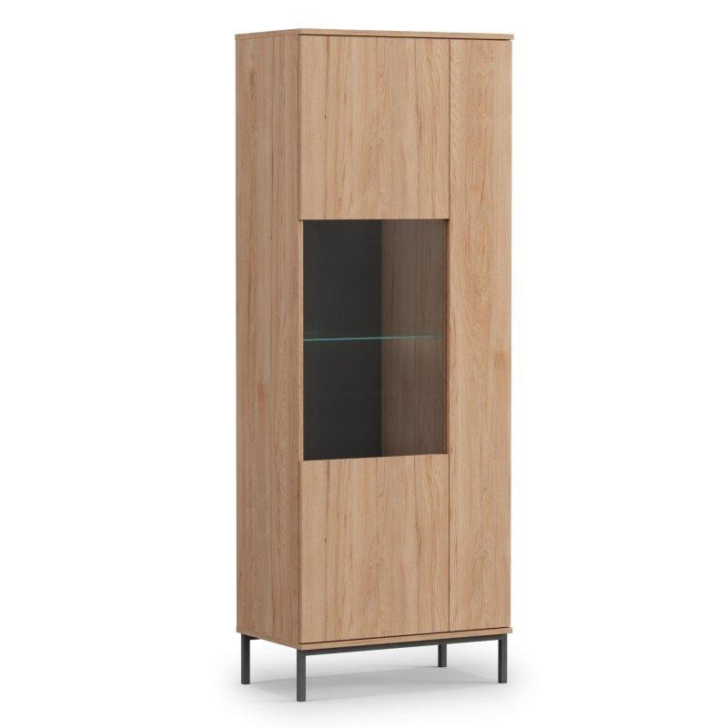 Hikori Renkli İki Kapılı Vitrinli TV Ünitesi 190x70x41 cm - 81889