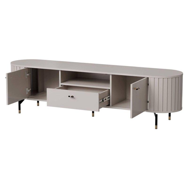 Kaşmir Rengi Tv Ünitesi 181x49 cm Açık ve Kapalı Depolama Alanlarıyla - 80782