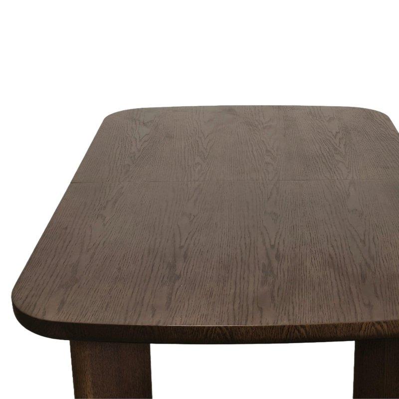 Koyu Meşe Rengi MDF Veneerli Açılır Yemek Masası 160-200 cm - 82849