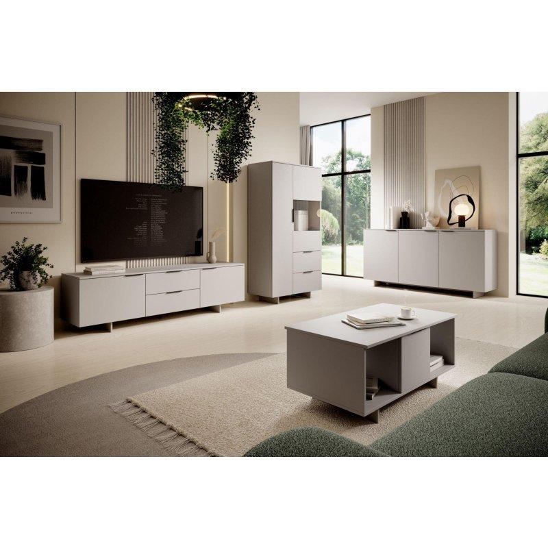 Krem Kaszmir Renkli 180 cm Genişliğinde Modern TV Ünitesi - 82006