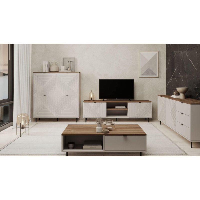 Krem Kaszmir Renkli 180 cm Genişliğinde Modern TV Ünitesi - 82336