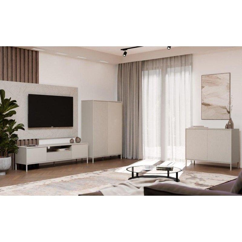 Krem Kaszmir Renkli Modern TV Ünitesi 164x47 cm - 82291