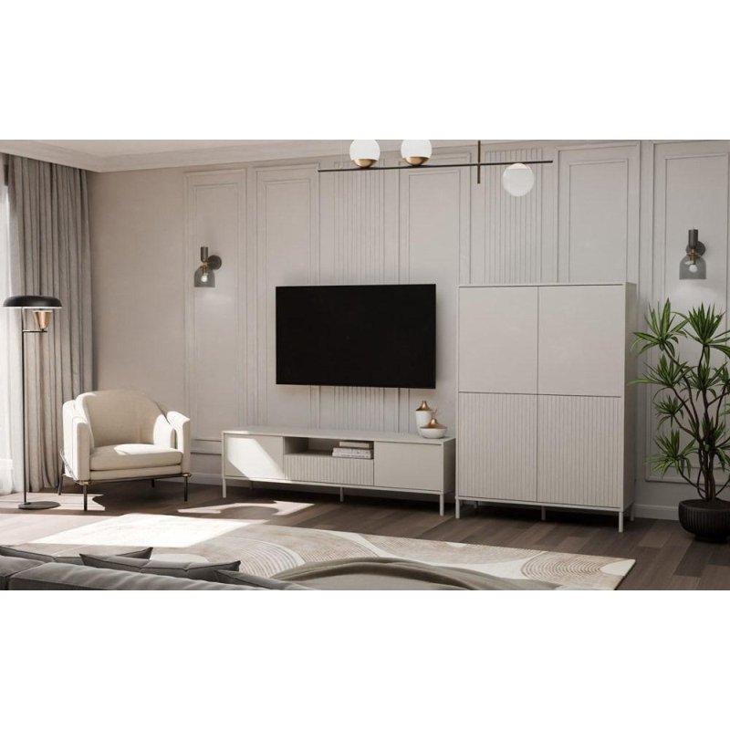 Krem Kaszmir Renkli Modern TV Ünitesi 164x47 cm - 82291