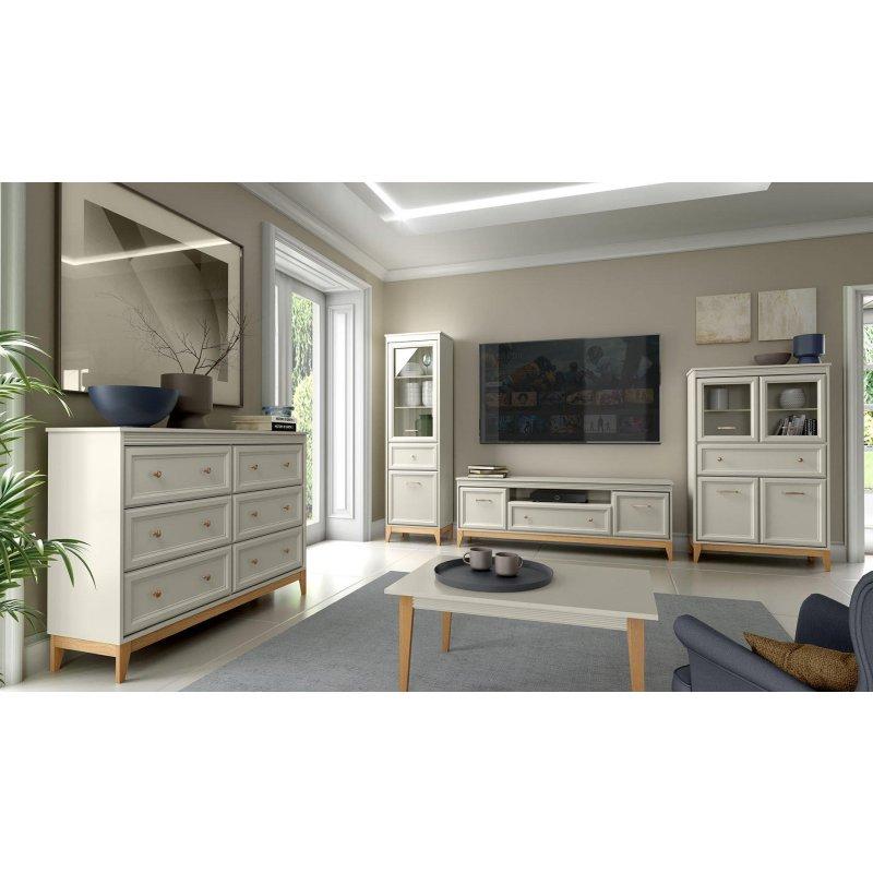 Krem Renkli Doğal Meşe TV Ünitesi 179x61.5 cm - 82108
