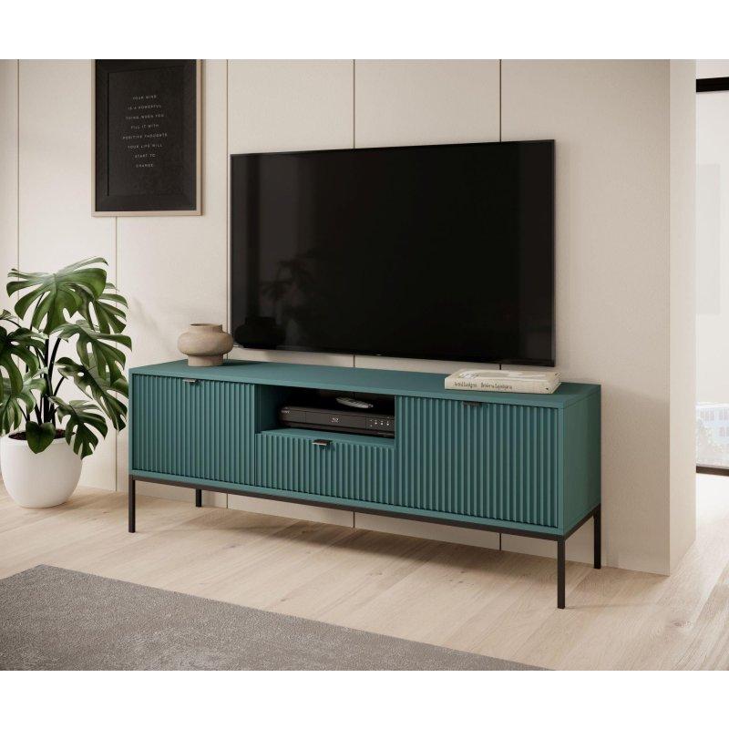 Labrador Yeşili Modern TV Ünitesi 154 cm Metalik Ayaklı - 82207