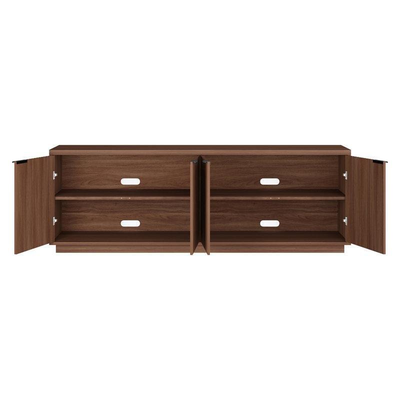 Mansfield Ahşap Desenli TV Konsolu 177 cm Kapaklı Depolama - 81007
