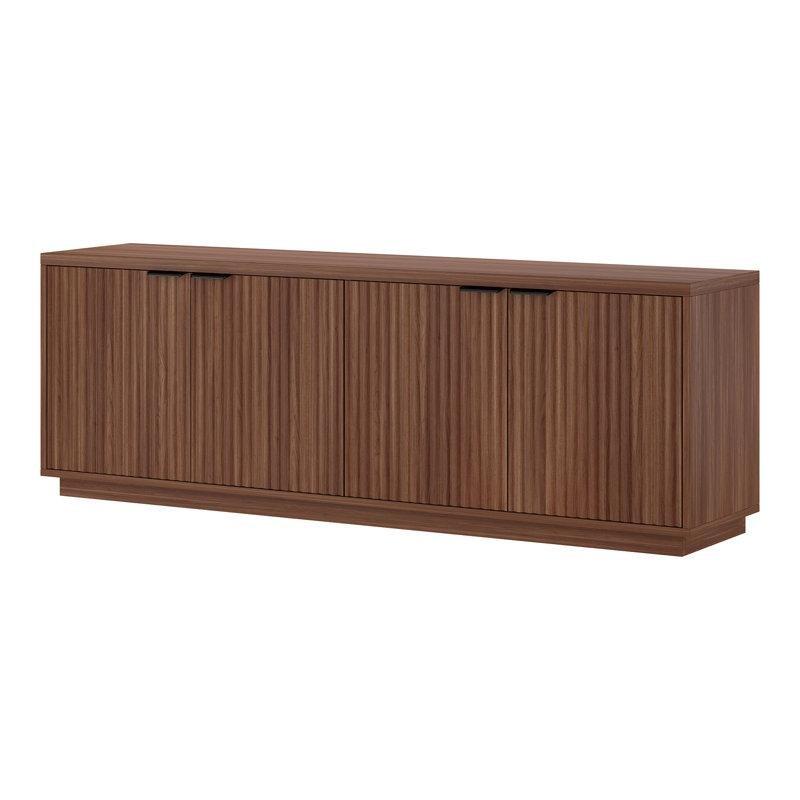 Mansfield Ahşap Desenli TV Konsolu 177 cm Kapaklı Depolama - 81007