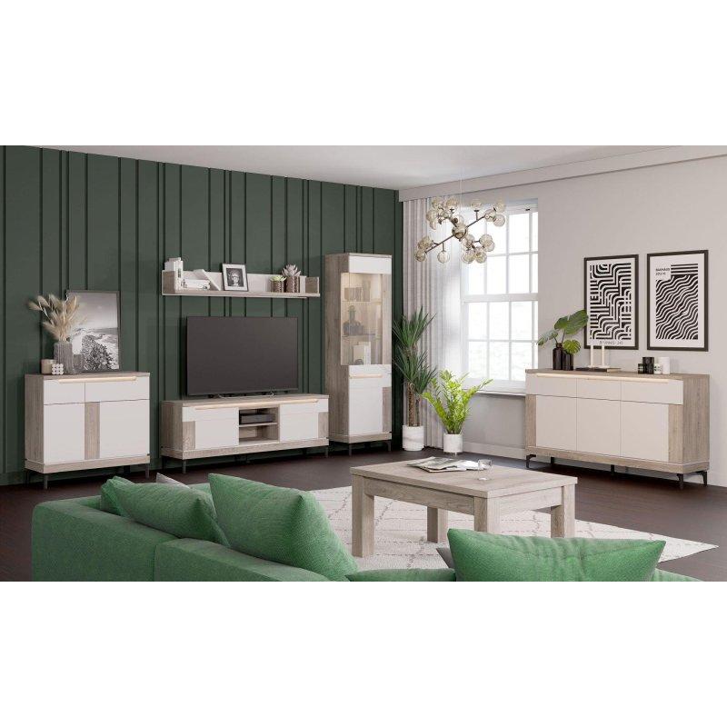 Meşe Cremona ve Kaşmir Renkli Modern TV Ünitesi 157x60 cm - 82096